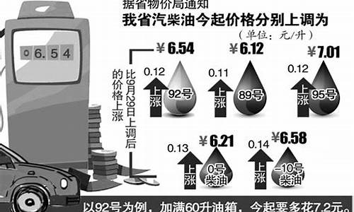 汽油价格上涨多少_汽油价格上调多少