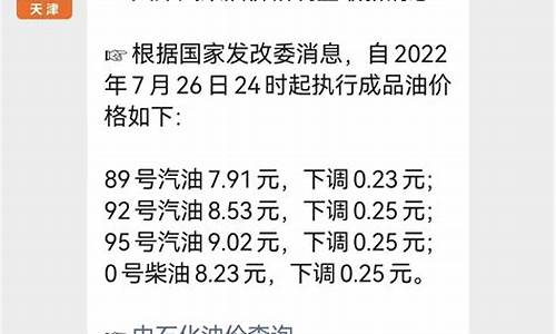 天津市今天油价格_天津今日油价最新消息价格